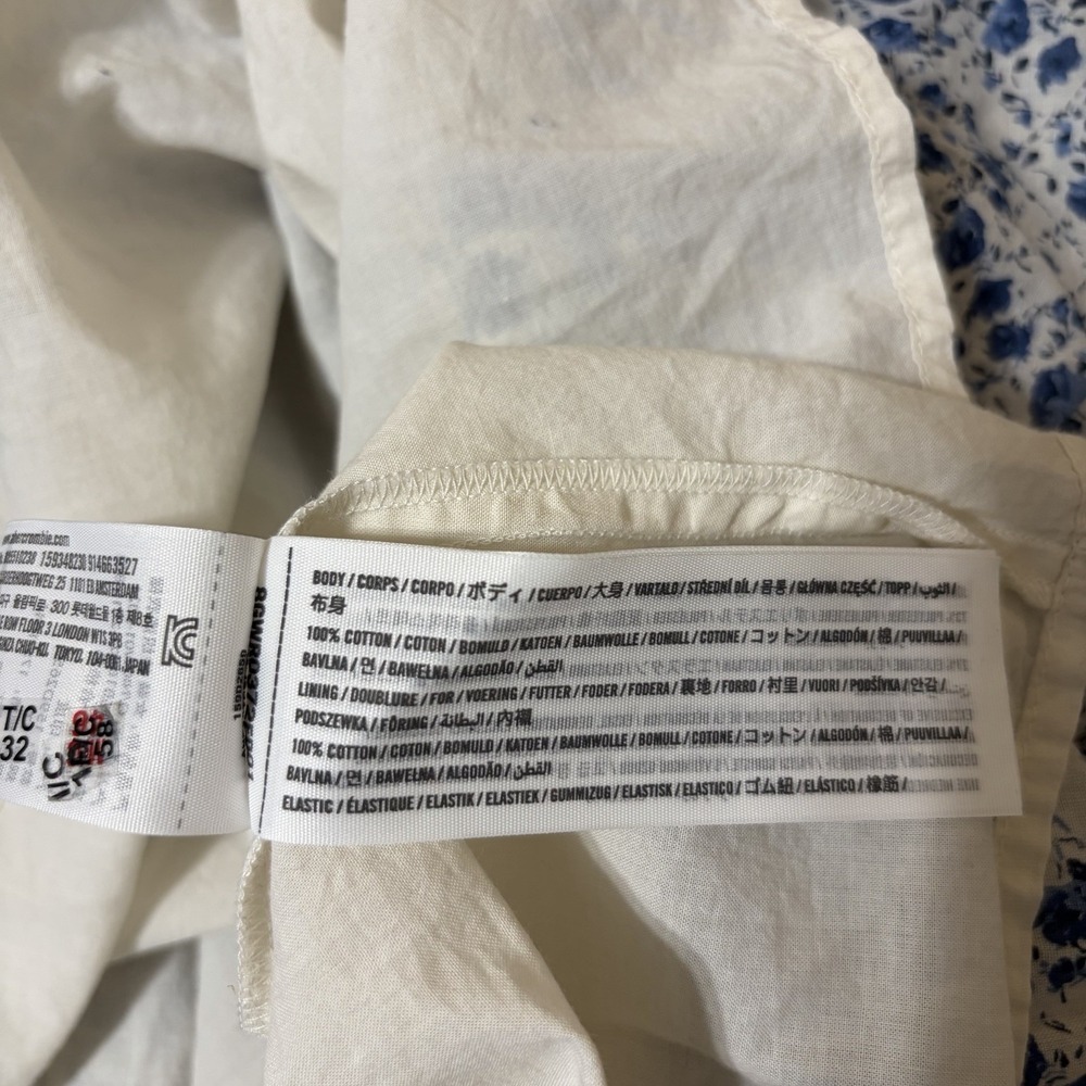 Abercrombie & Fitch Blue and White Patchwork Floral Maxi Dress - Picture 10 of 13